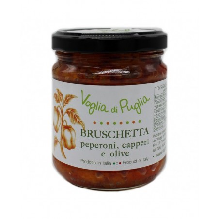 Bruschetta Peperoni Capperi e Olive 190 Grammi