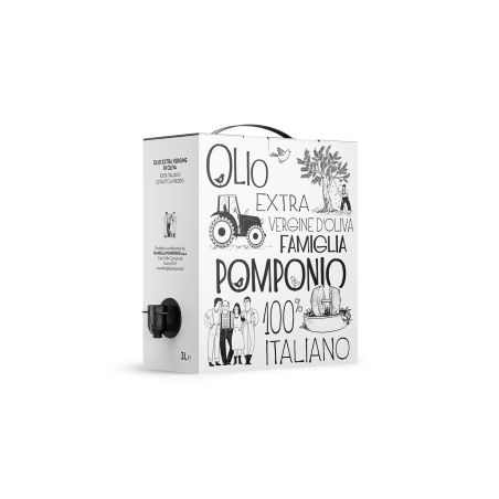 2 Confezioni - OLIO EXTRAVERGINE D’OLIVA 100% ITALIANO - BAG IN BOX DA 3 Litri